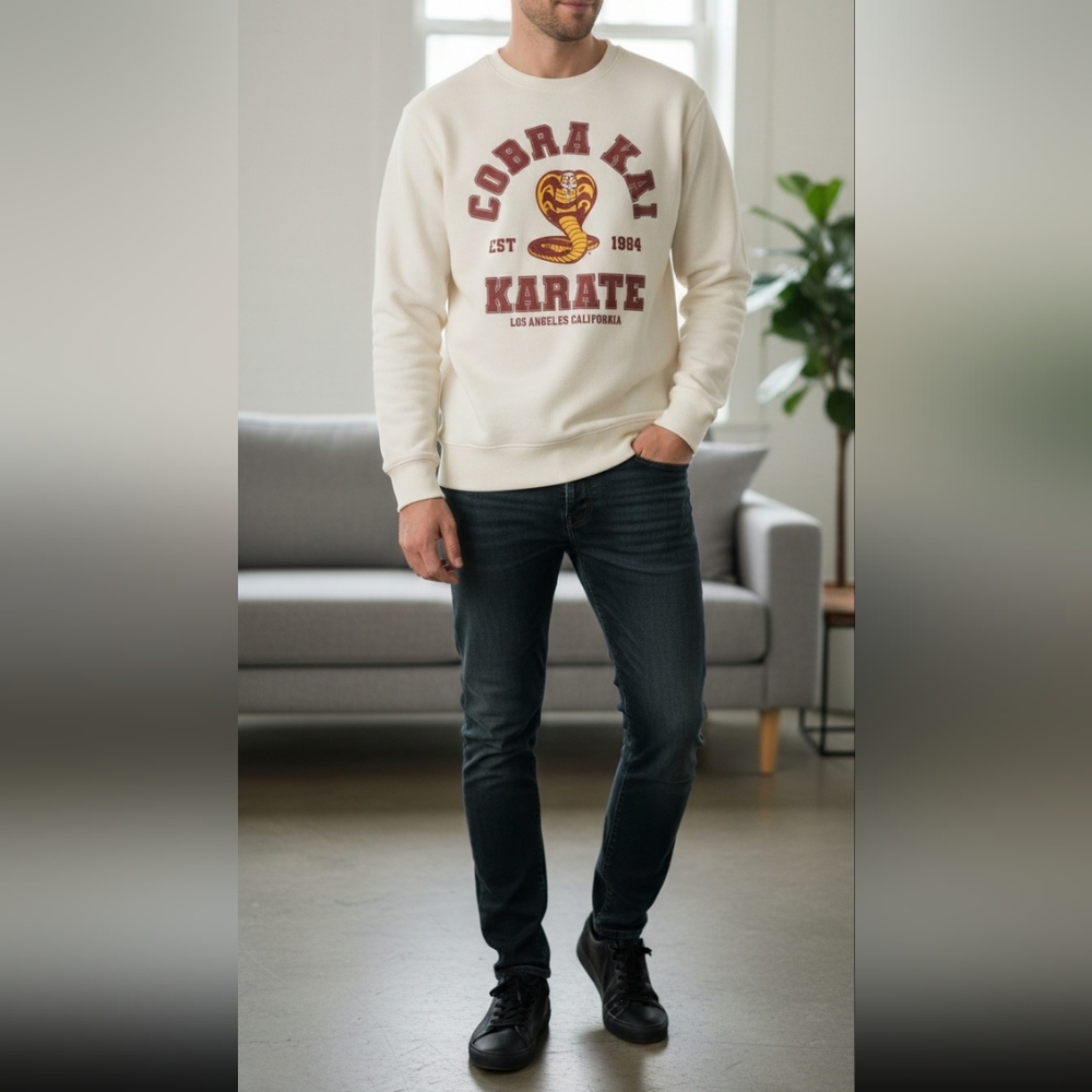 Cobra Kai Men's Fleece Graphic Print Sweatshirt